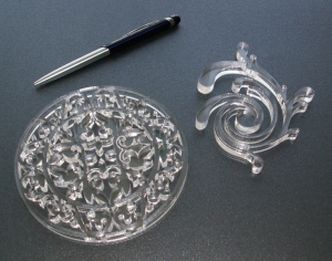 Laser cutting of the material plastic